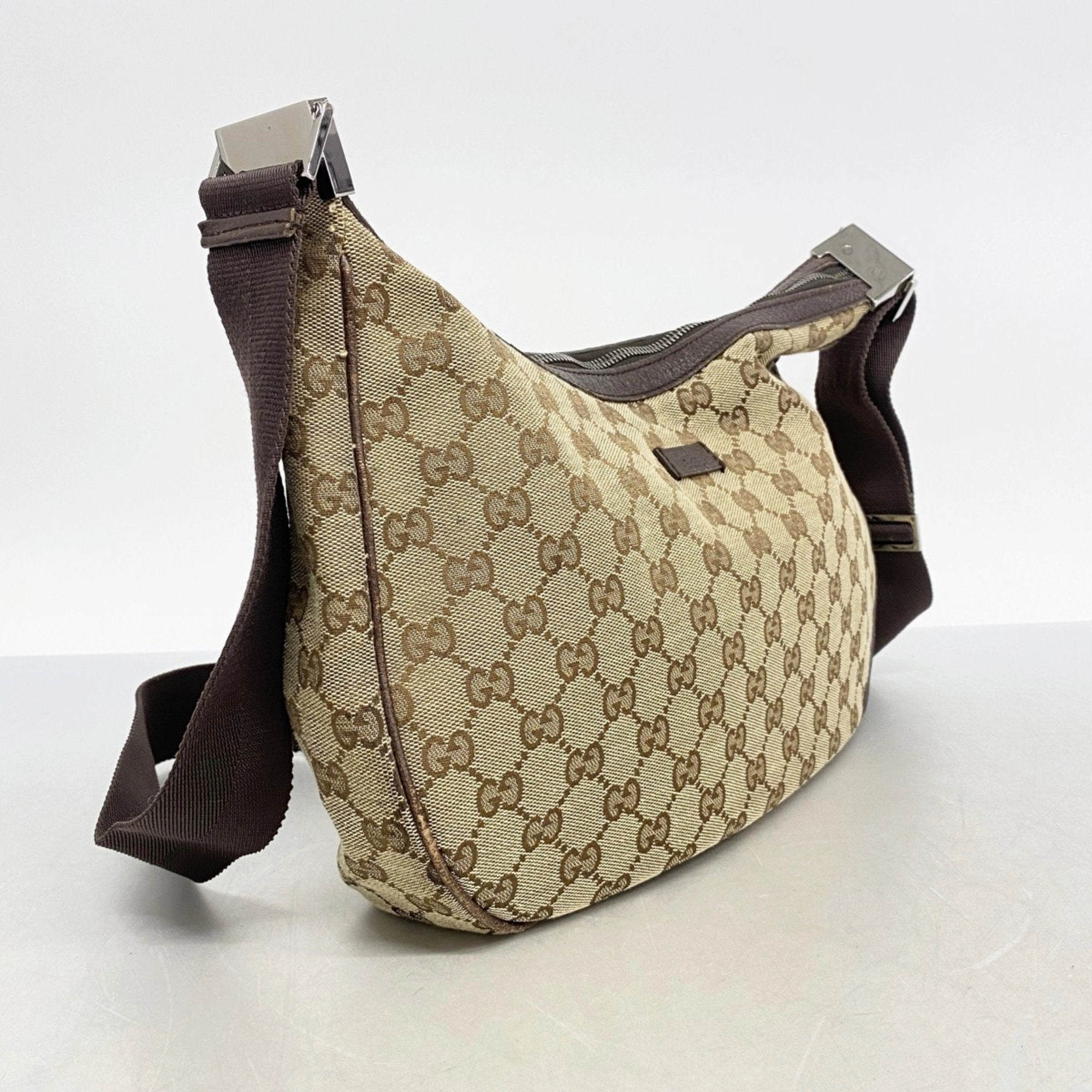 Gucci Canvas Shoulder Bag (Pre-Owned)