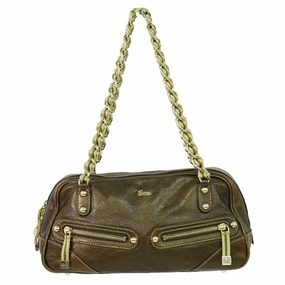 Gucci Capri Ranch Leather Shoulder Bag (Pre-Owned)