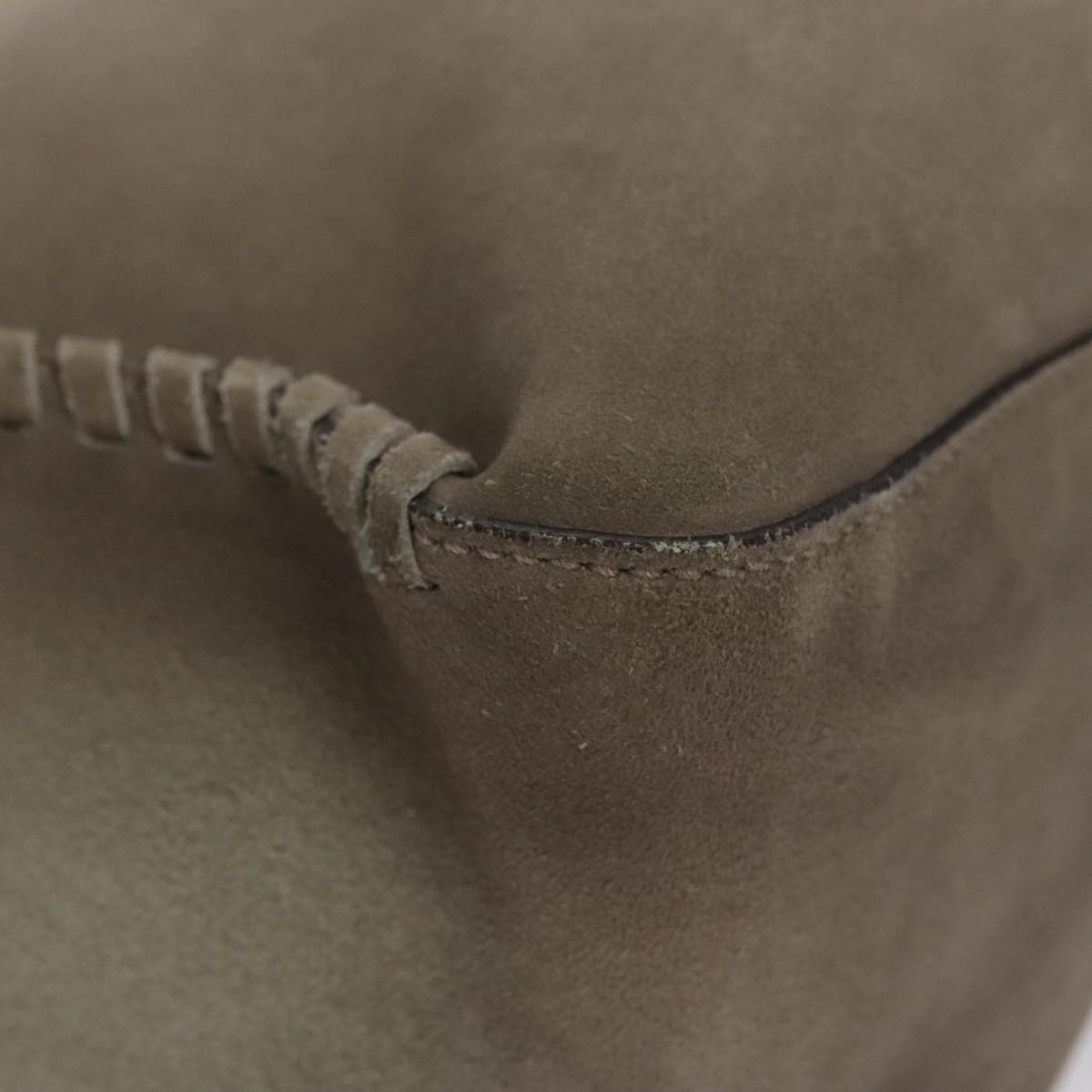 Gucci Carla Grey Suede Shoulder Bag ()