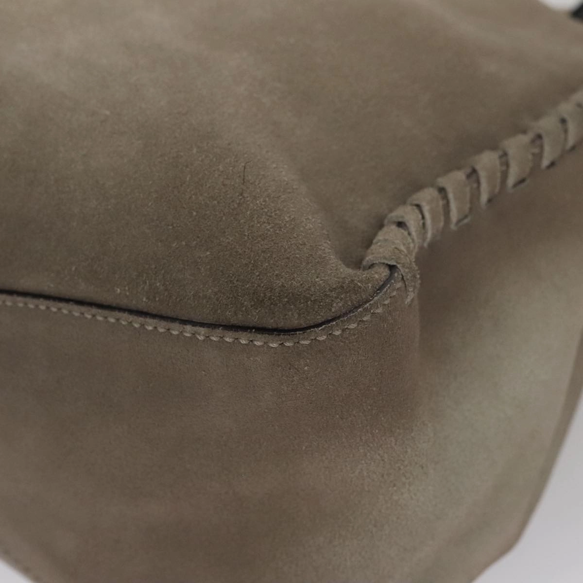 Gucci Carla Grey Suede Shoulder Bag ()