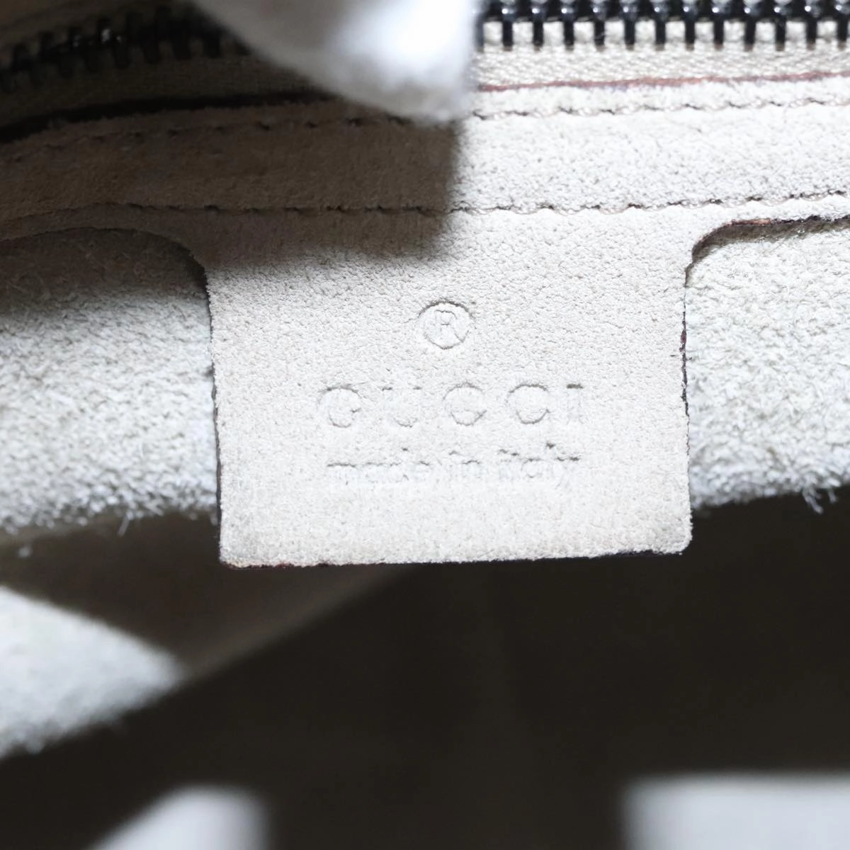 Gucci Carla Grey Suede Shoulder Bag ()