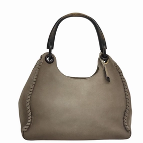 Gucci Carla Grey Suede Shoulder Bag ()