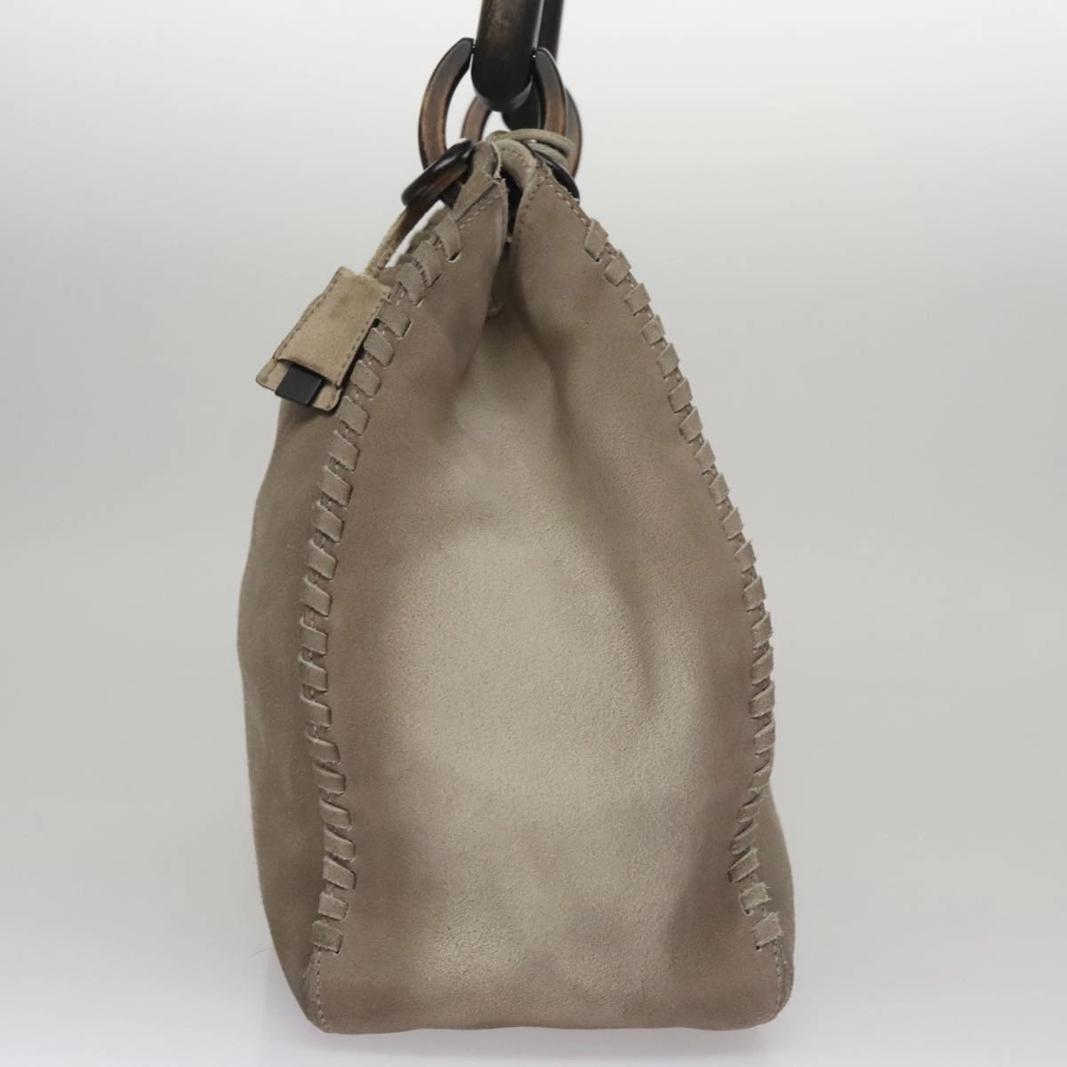 Gucci Carla Grey Suede Shoulder Bag ()