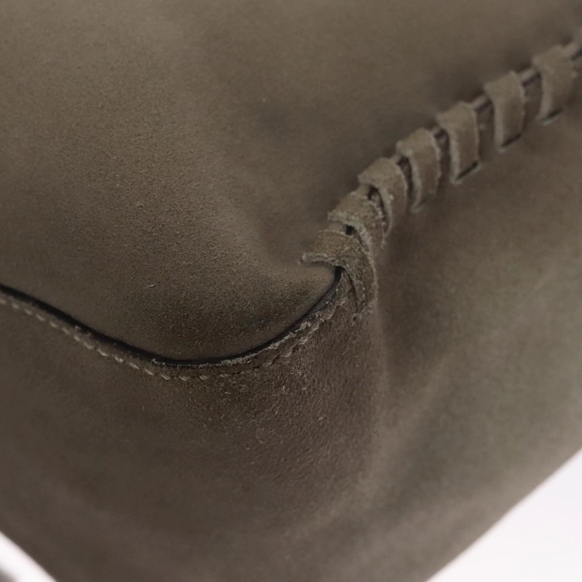 Gucci Carla Grey Suede Shoulder Bag ()