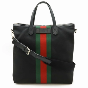 Gucci  Color Canvas Leather Shoulder Bag Tote Bag (Pre-Owned)