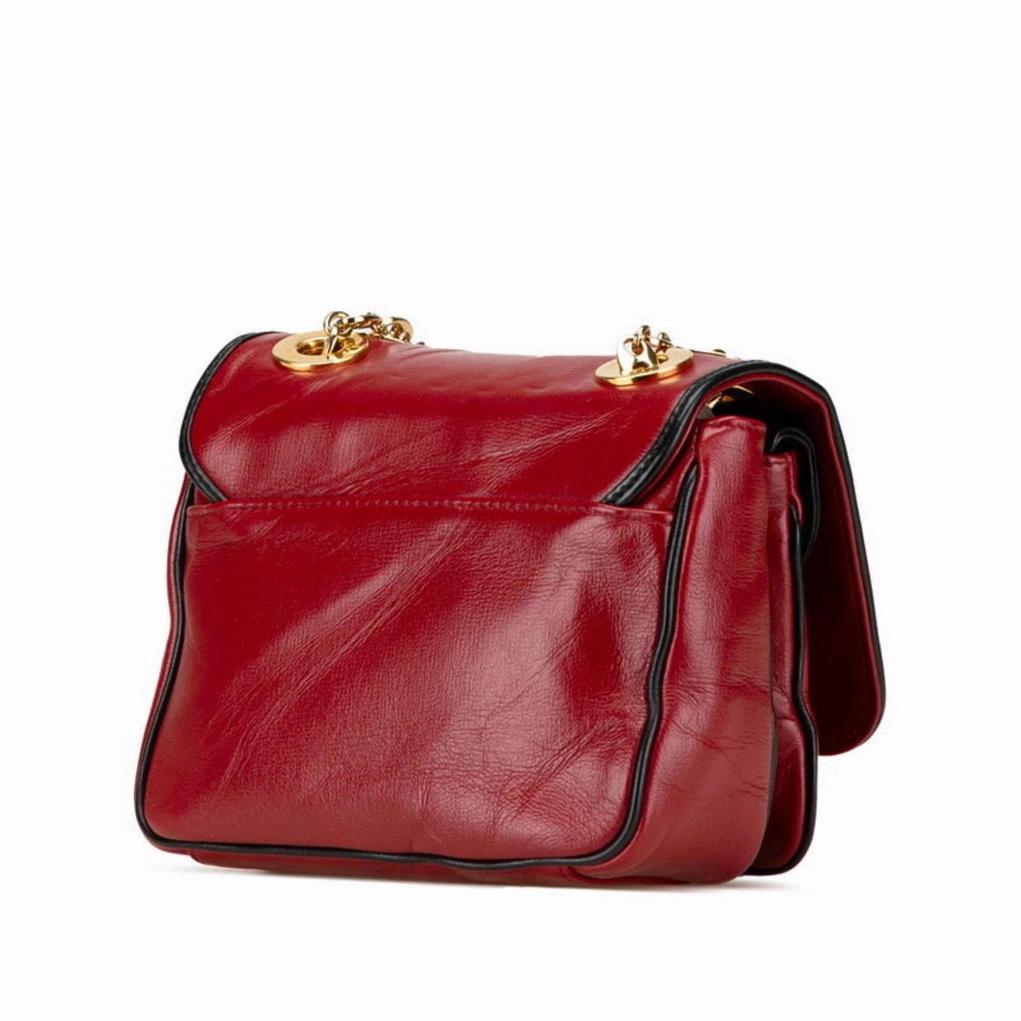Gucci  Color Leather Shoulder Bag (Pre-Owned)