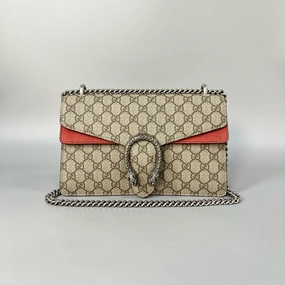 Gucci Dionysus Medium Beige and Red Shoulder Bag