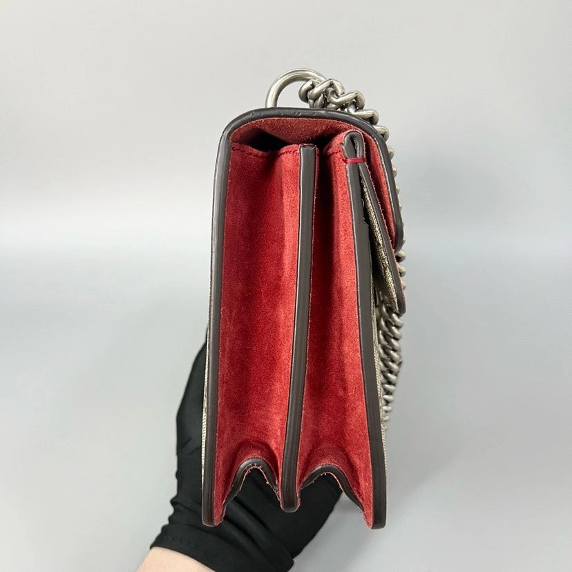 Gucci Dionysus Medium Beige and Red Shoulder Bag
