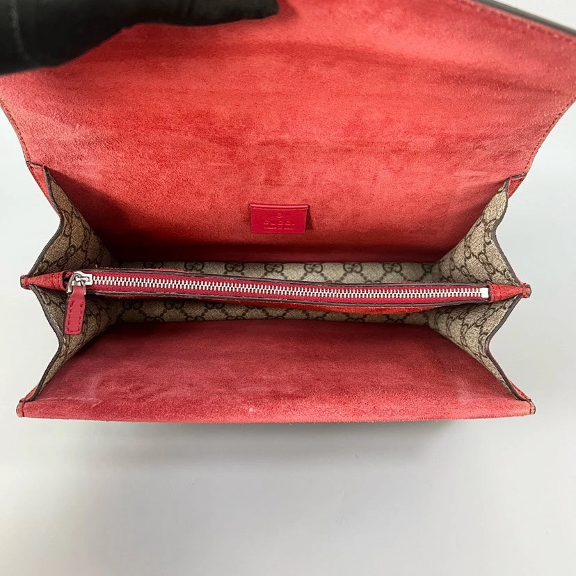 Gucci Dionysus Medium Beige and Red Shoulder Bag