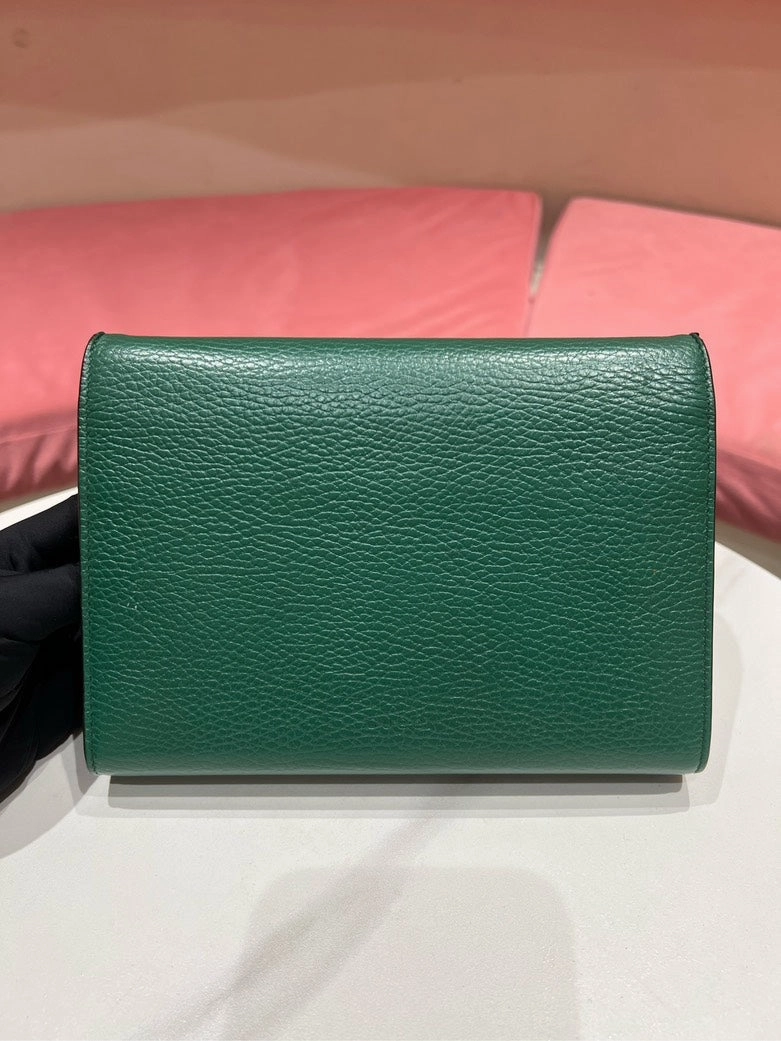 Gucci Dionysus WOC Green Leather Shoulder Bag