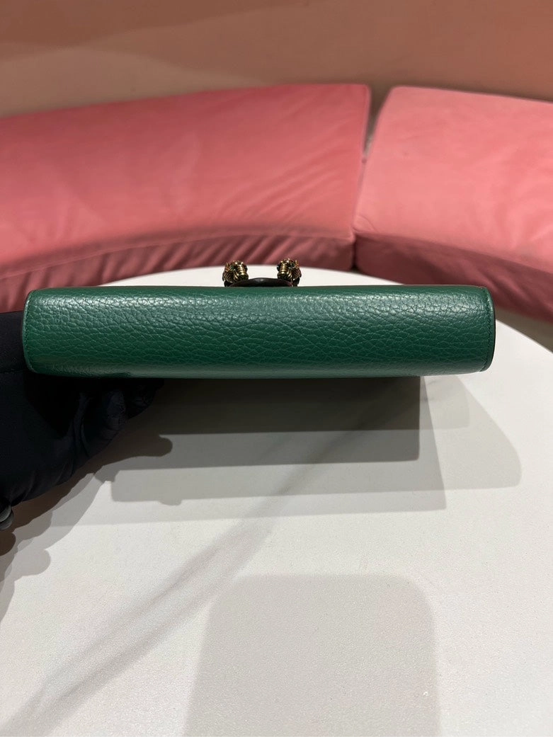Gucci Dionysus WOC Green Leather Shoulder Bag