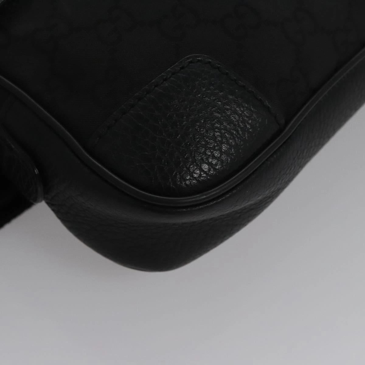 Gucci Gg Canvas Black Canvas Shoulder Bag ()