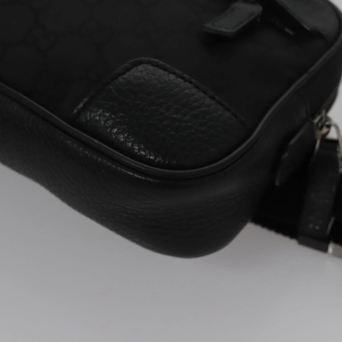 Gucci Gg Canvas Black Canvas Shoulder Bag ()