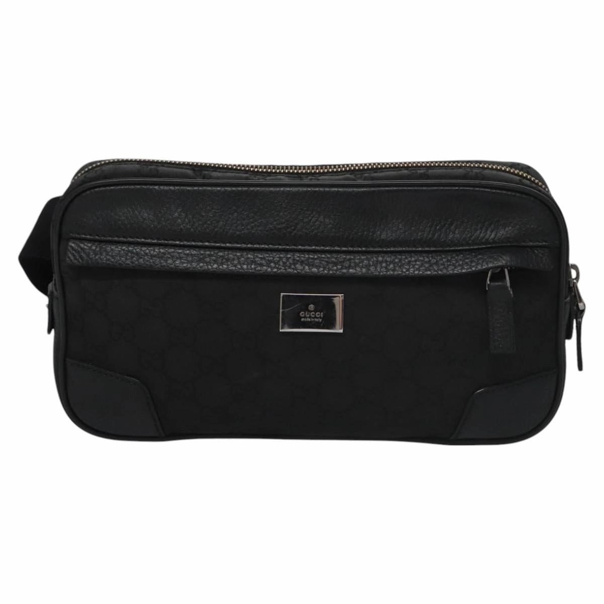 Gucci Gg Canvas Black Canvas Shoulder Bag ()