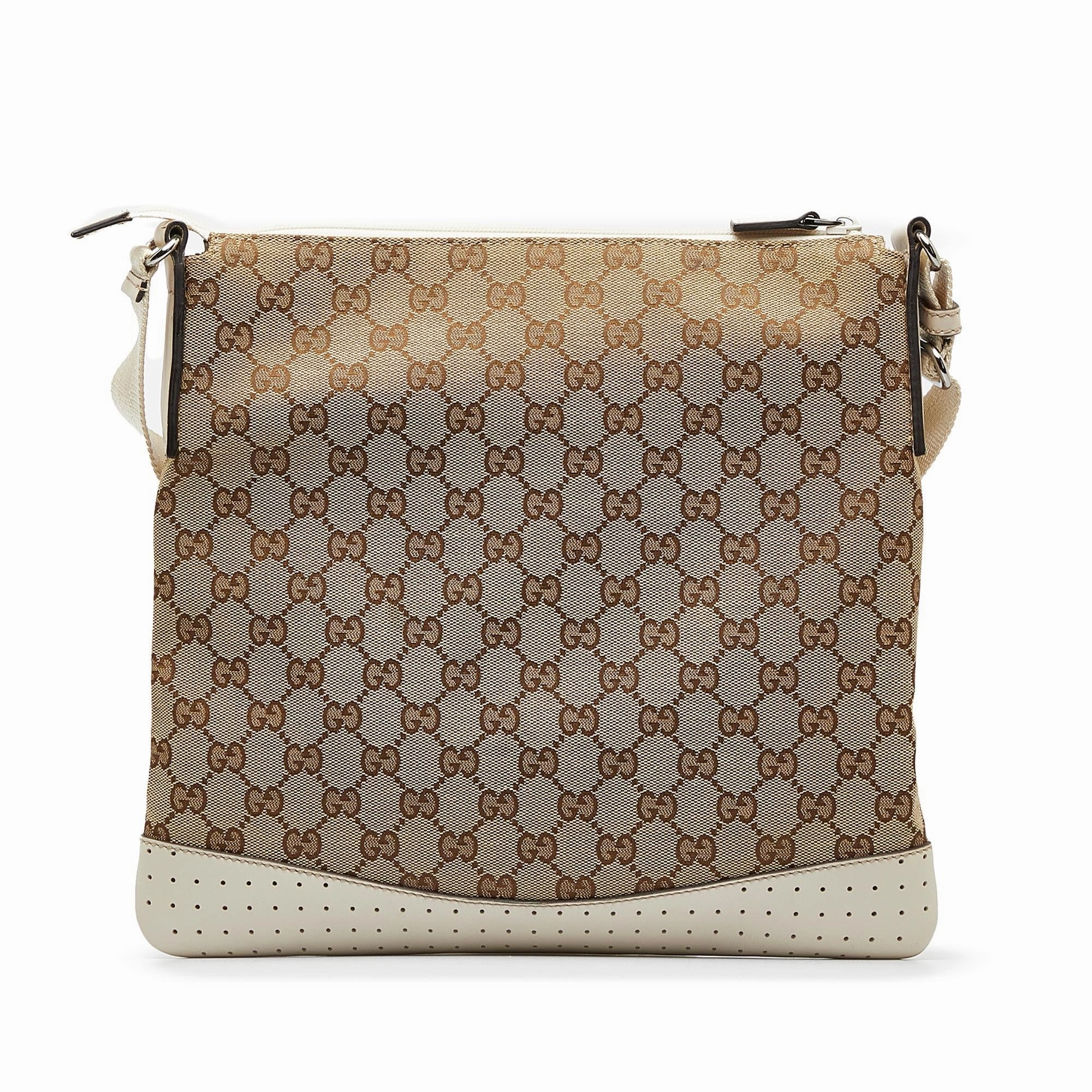 Gucci GG Canvas Crossbody Bag (SHG-keKDFG)