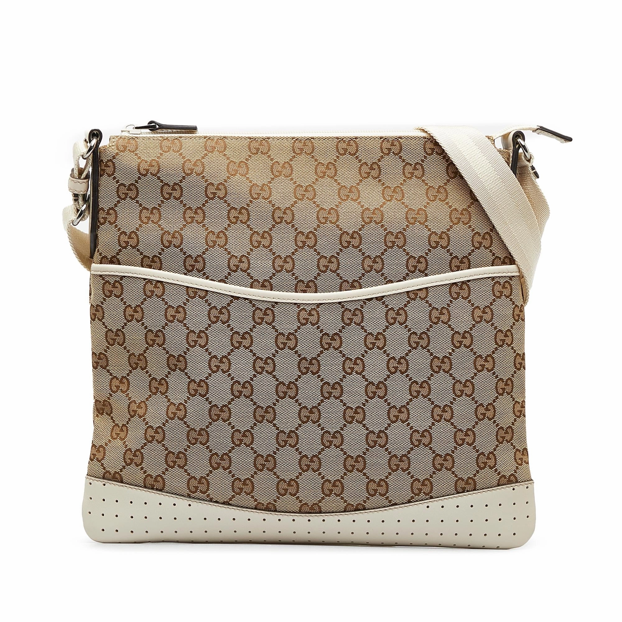 Gucci GG Canvas Crossbody Bag (SHG-keKDFG)