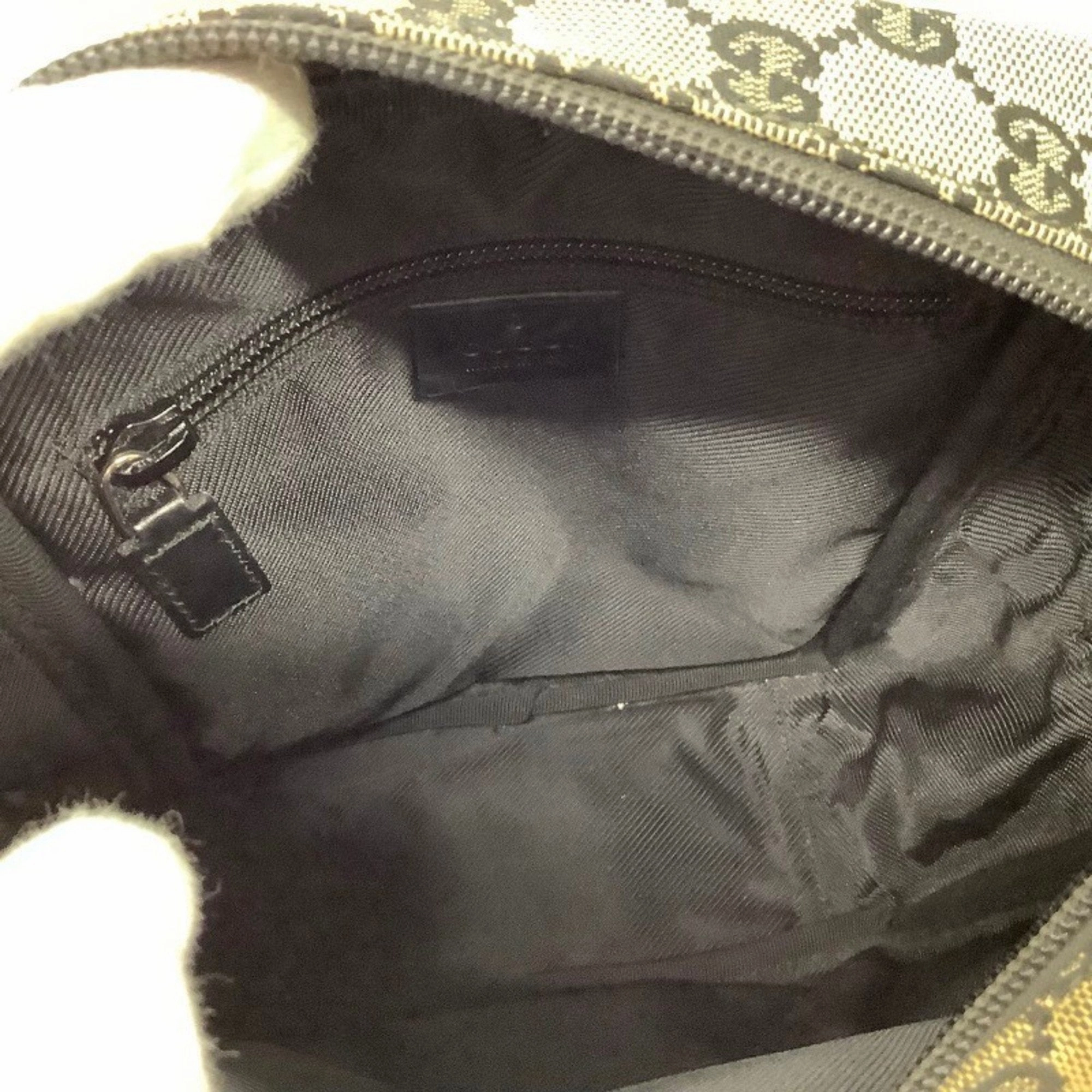 Gucci Gg Canvas  Gg Canvas Leather Shoulder Bag (Pre-Owned)