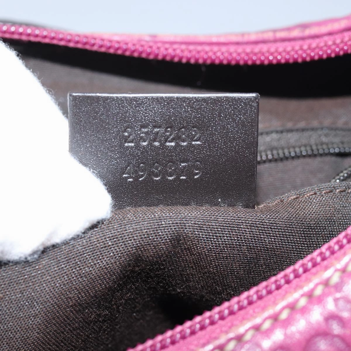 GUCCI GG Canvas Guccissima Shoulder Bag Outlet Purple 257282  81621