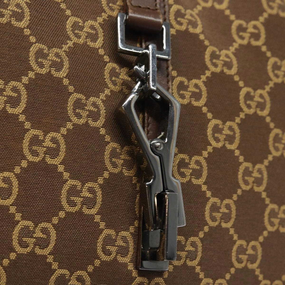 GUCCI GG Canvas Jackie Shoulder Bag Brown  83815
