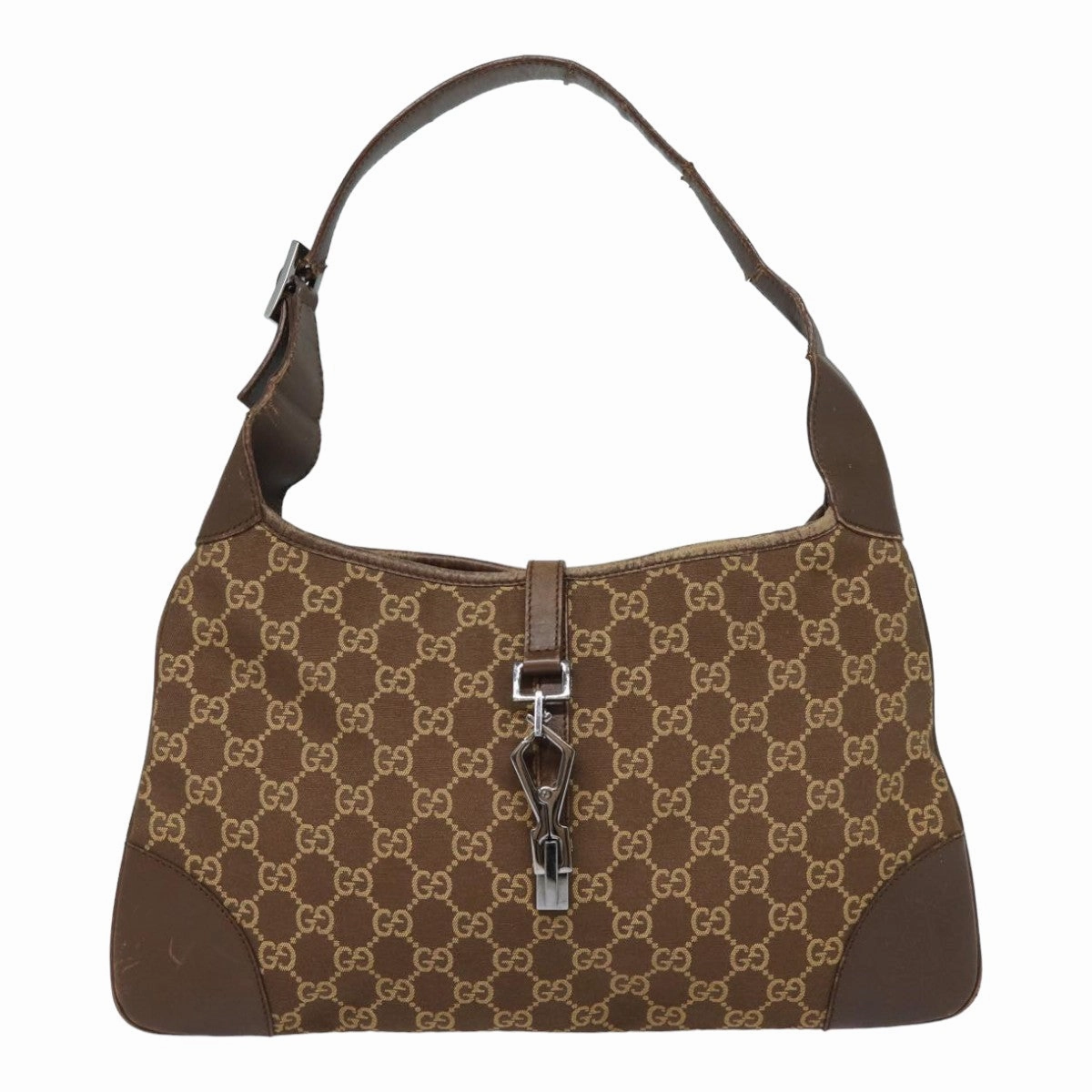 GUCCI GG Canvas Jackie Shoulder Bag Brown  83815