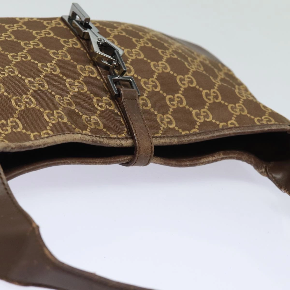 GUCCI GG Canvas Jackie Shoulder Bag Brown  83815