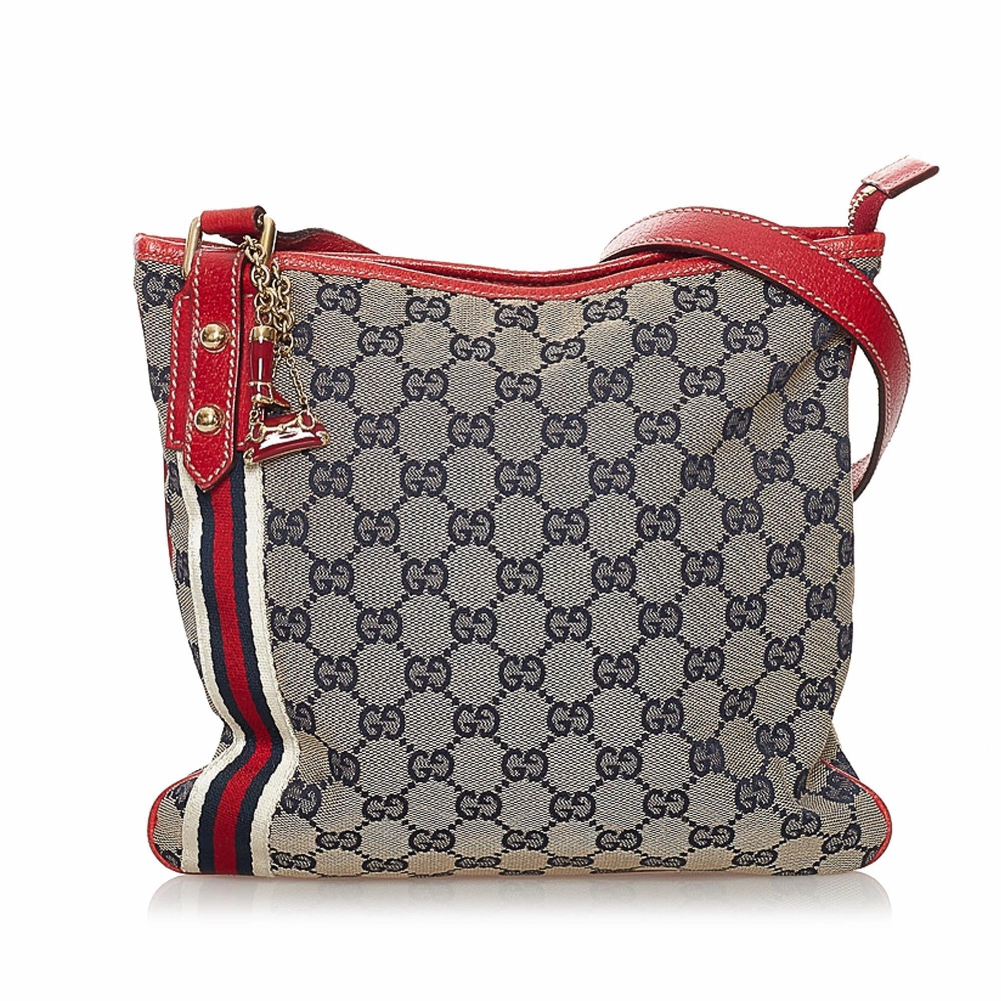 Gucci GG Canvas Jolicoeur Crossbody Bag (SHG-33379)
