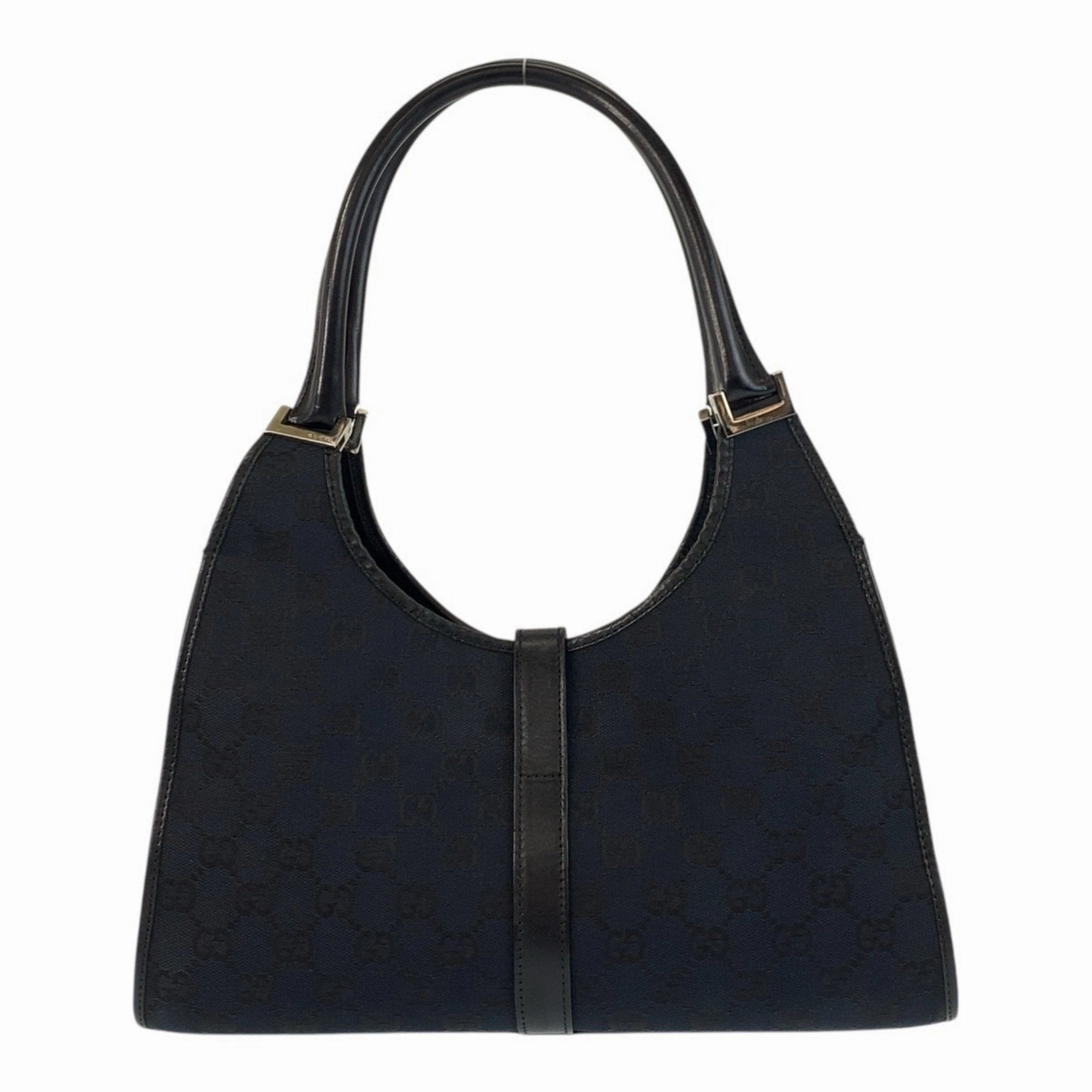 Gucci Gg Canvas Leather Handbag Shoulder Bag (Pre-Owned)