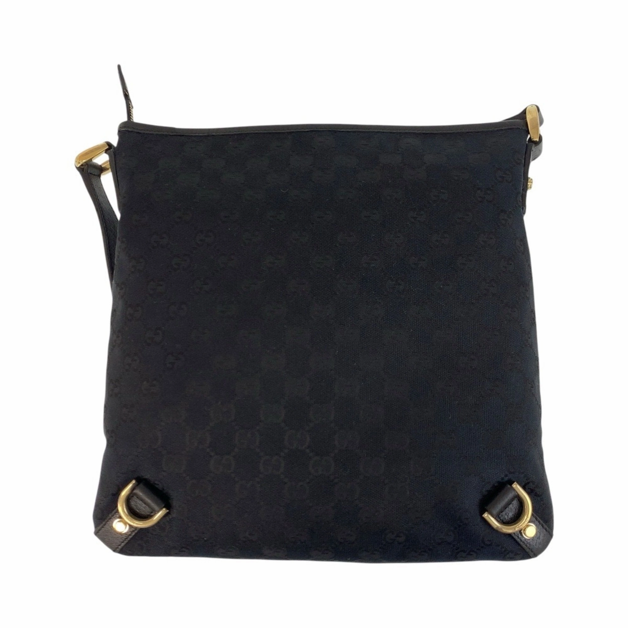 Gucci Gg Canvas Leather Messenger Bag Shoulder Bag (Pre-Owned)