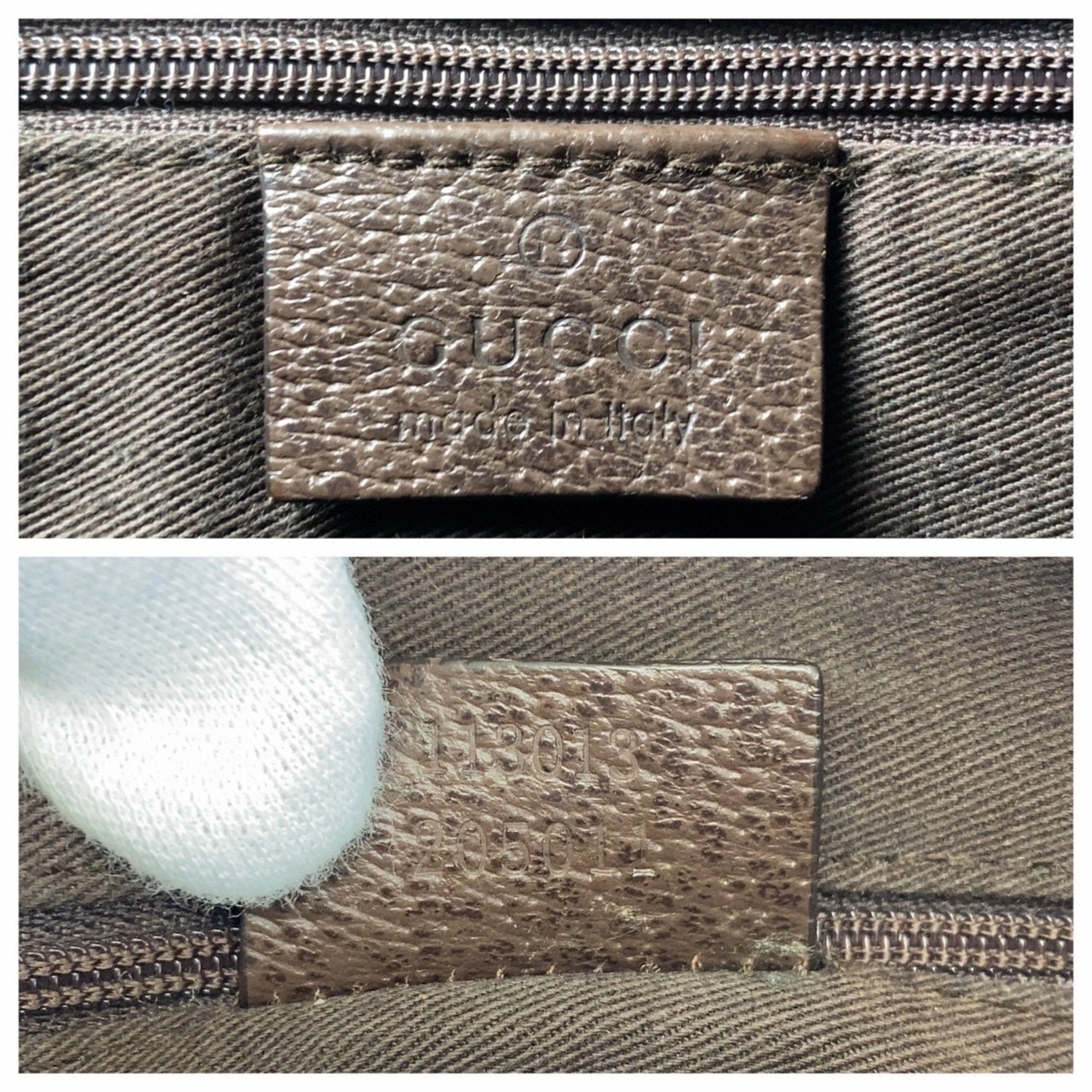 Gucci  Gg Canvas Leather Messenger Bag Shoulder Bag (Pre-Owned)