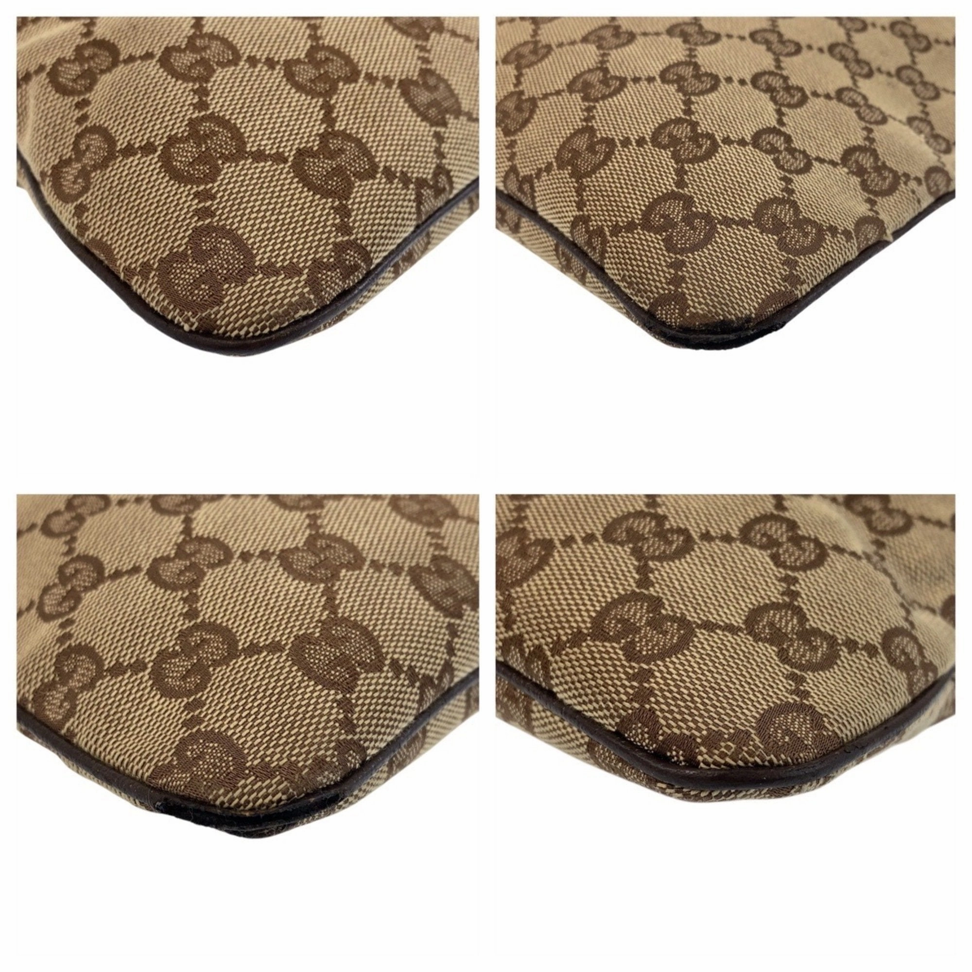Gucci  Gg Canvas Leather Messenger Bag Shoulder Bag (Pre-Owned)