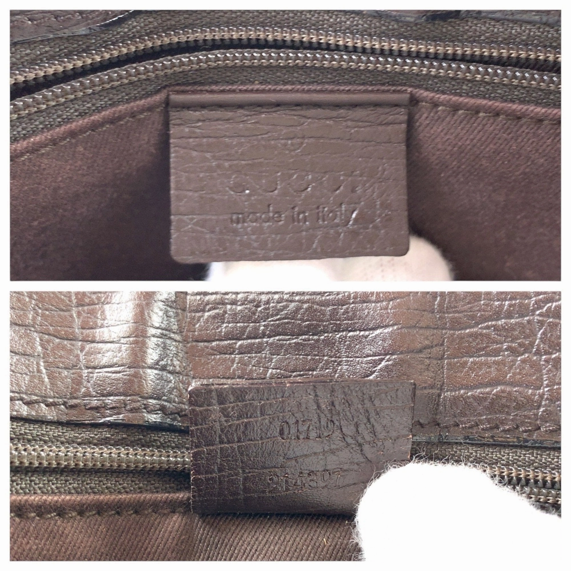 Gucci Gg Canvas Leather Shoulder Bag (Pre-Owned)