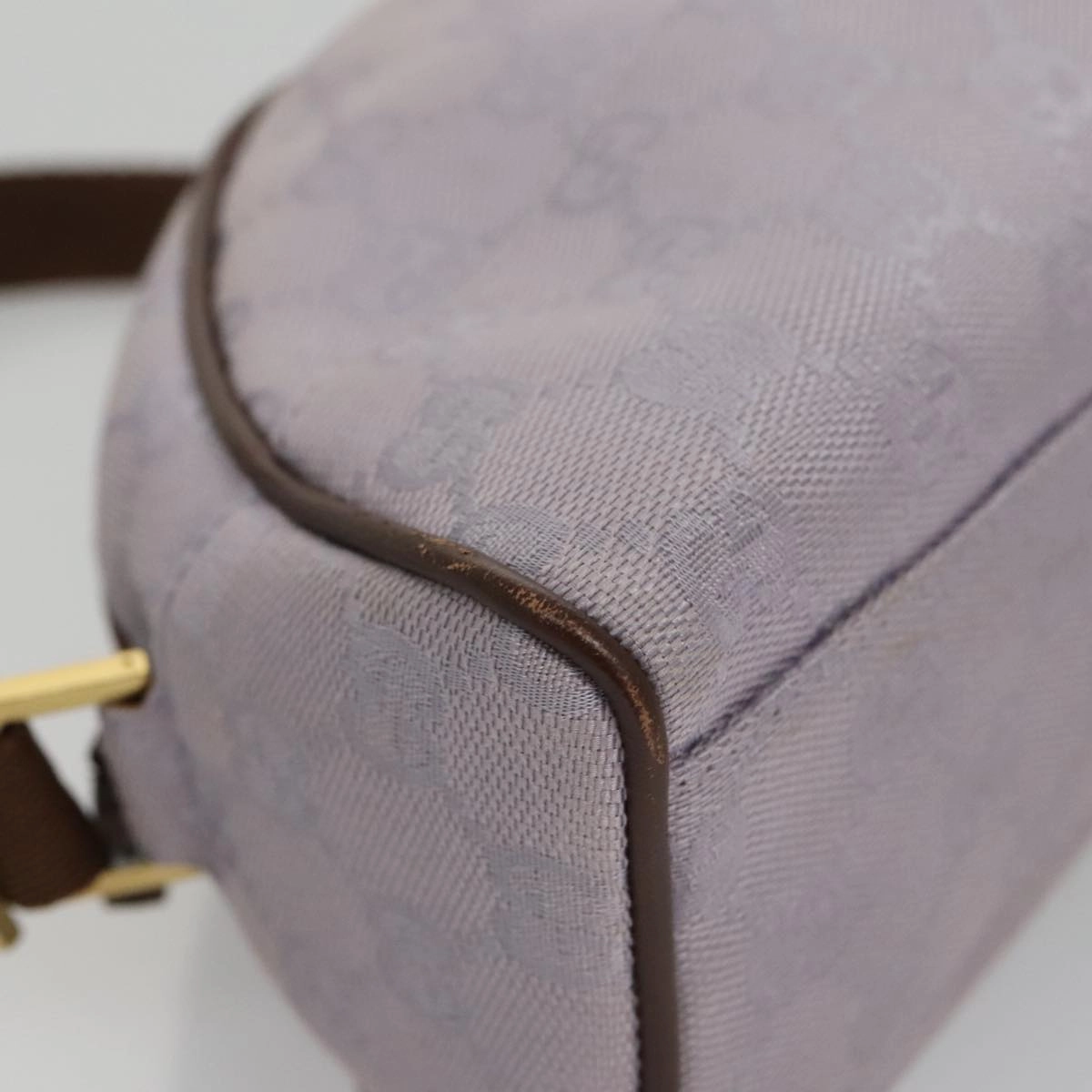 Gucci Gg Canvas Purple Canvas Shoulder Bag ()