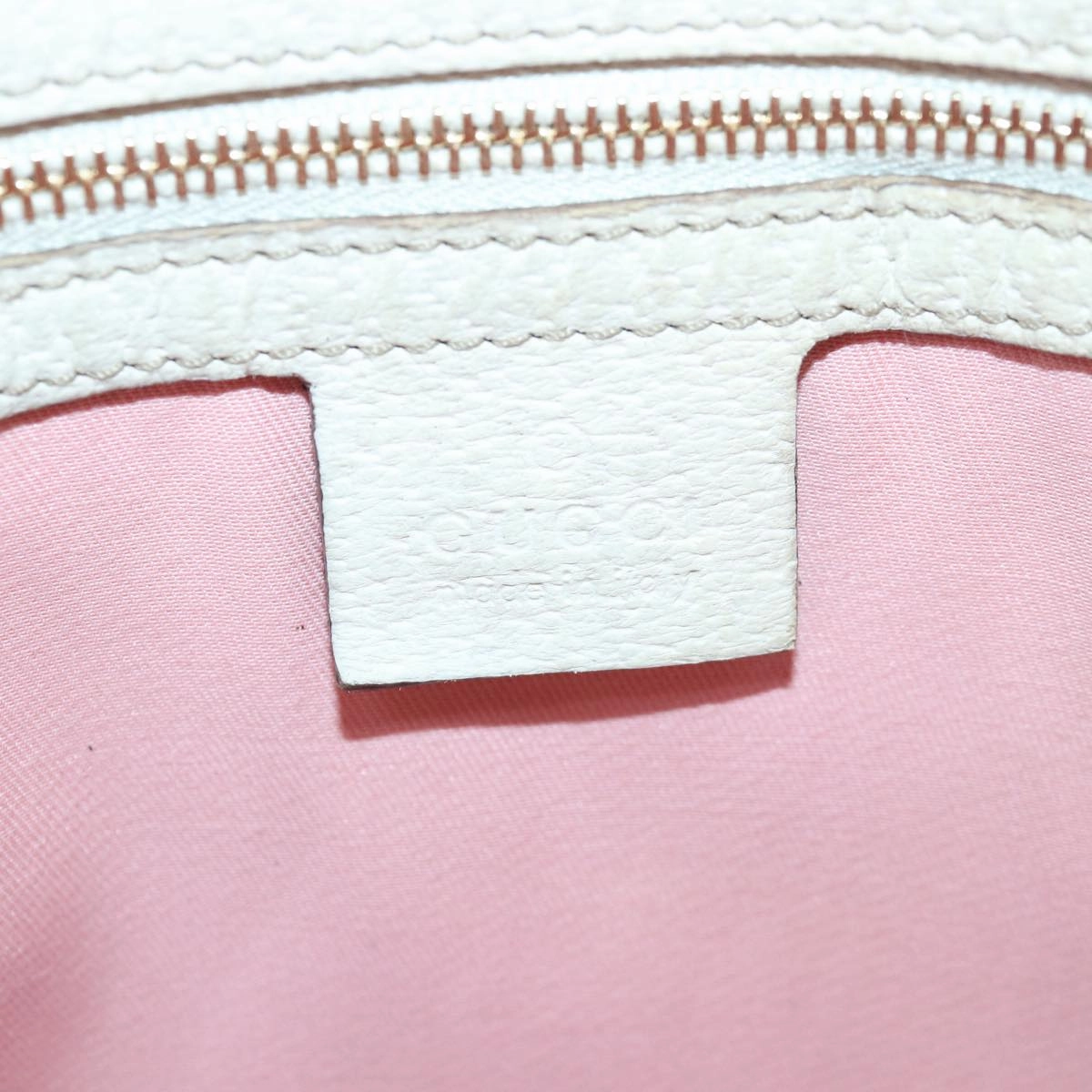 GUCCI GG Canvas Sherry Line Shoulder Bag Pink Gold khaki 144388  am6743