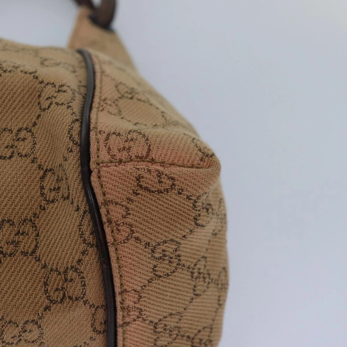 GUCCI GG Canvas Shoulder Bag Beige 101333  82099