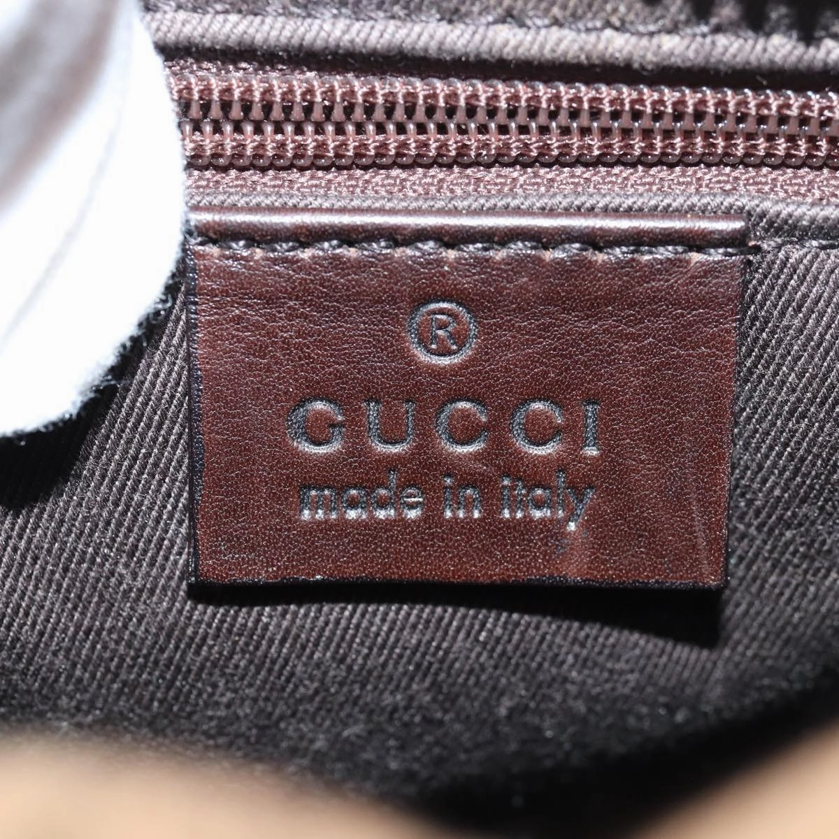 GUCCI GG Canvas Shoulder Bag Beige 101333  82099