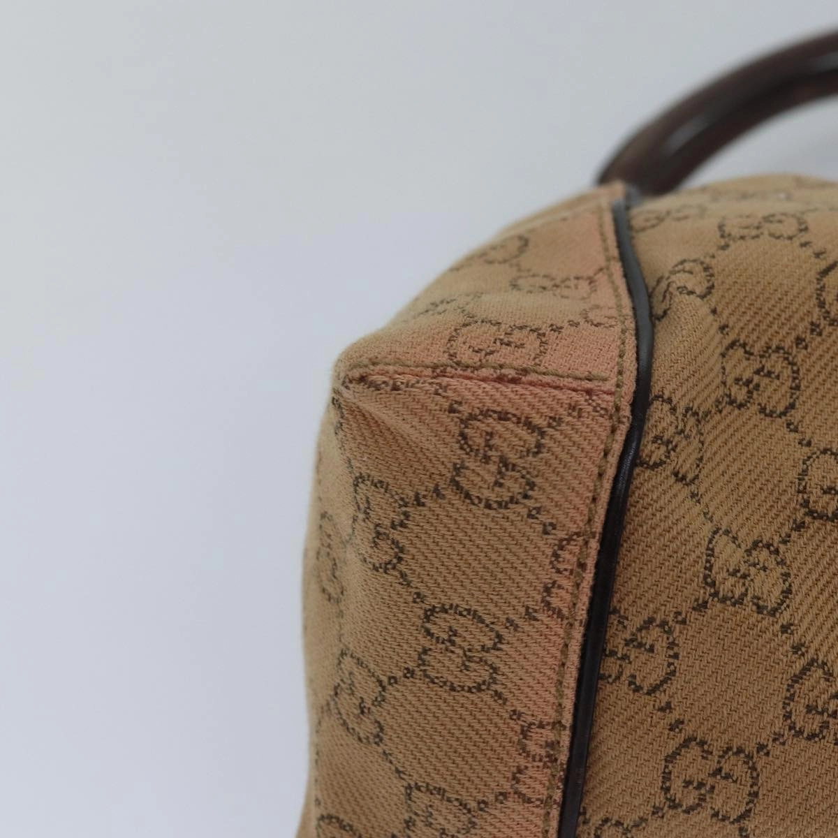 GUCCI GG Canvas Shoulder Bag Beige 101333  82099