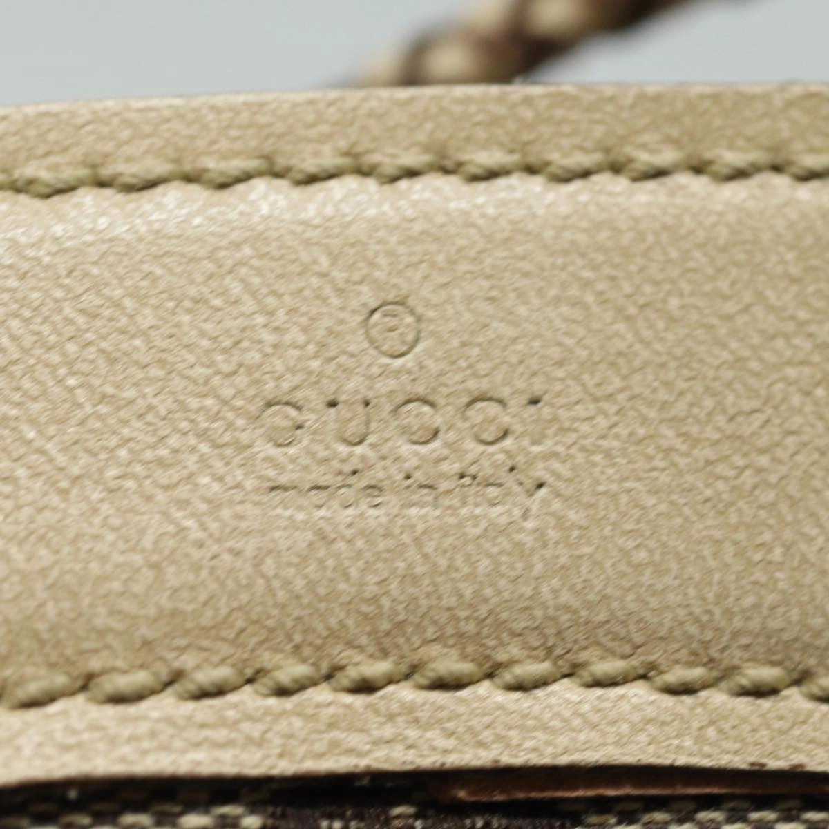 GUCCI GG Canvas Shoulder Bag Beige 109143  78342