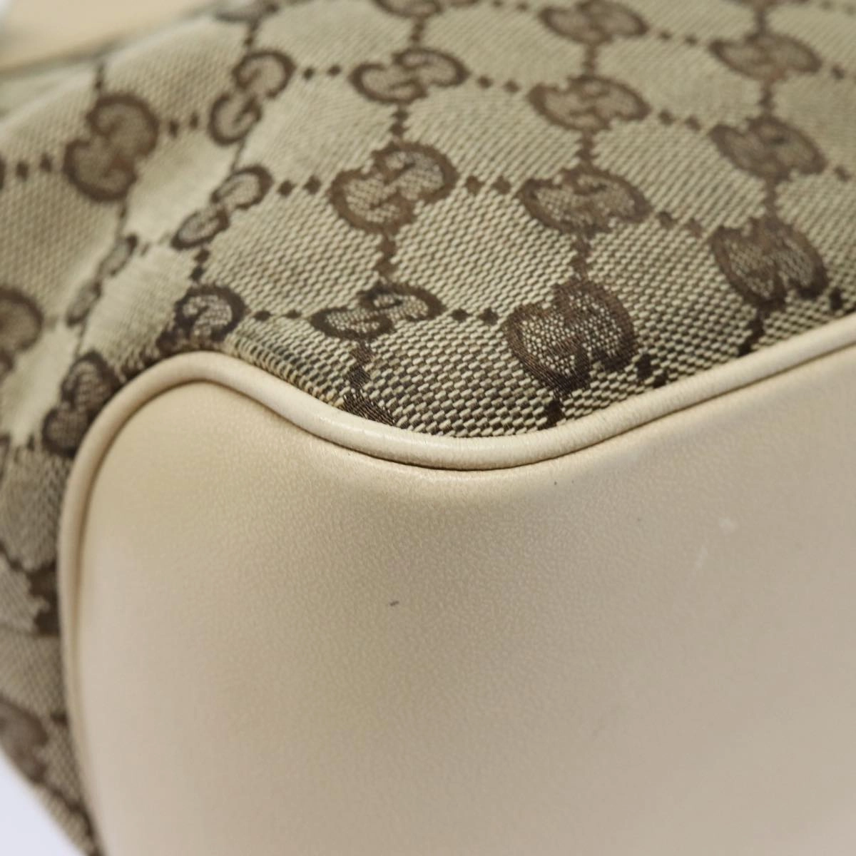 GUCCI GG Canvas Shoulder Bag Beige 109143  78342