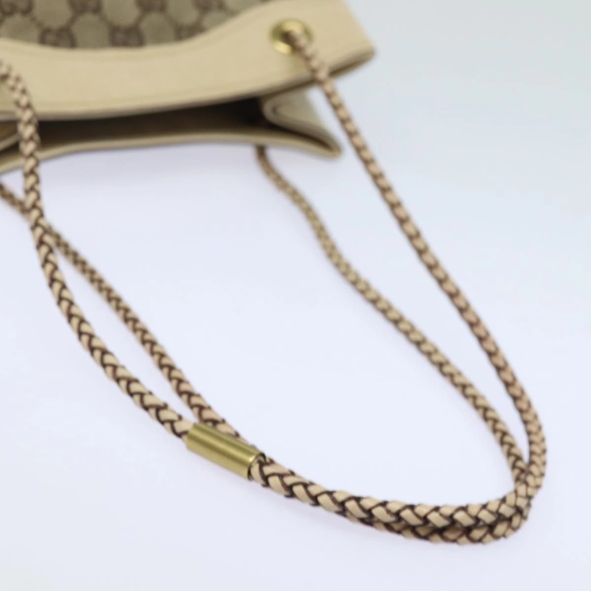 GUCCI GG Canvas Shoulder Bag Beige 109143  78342
