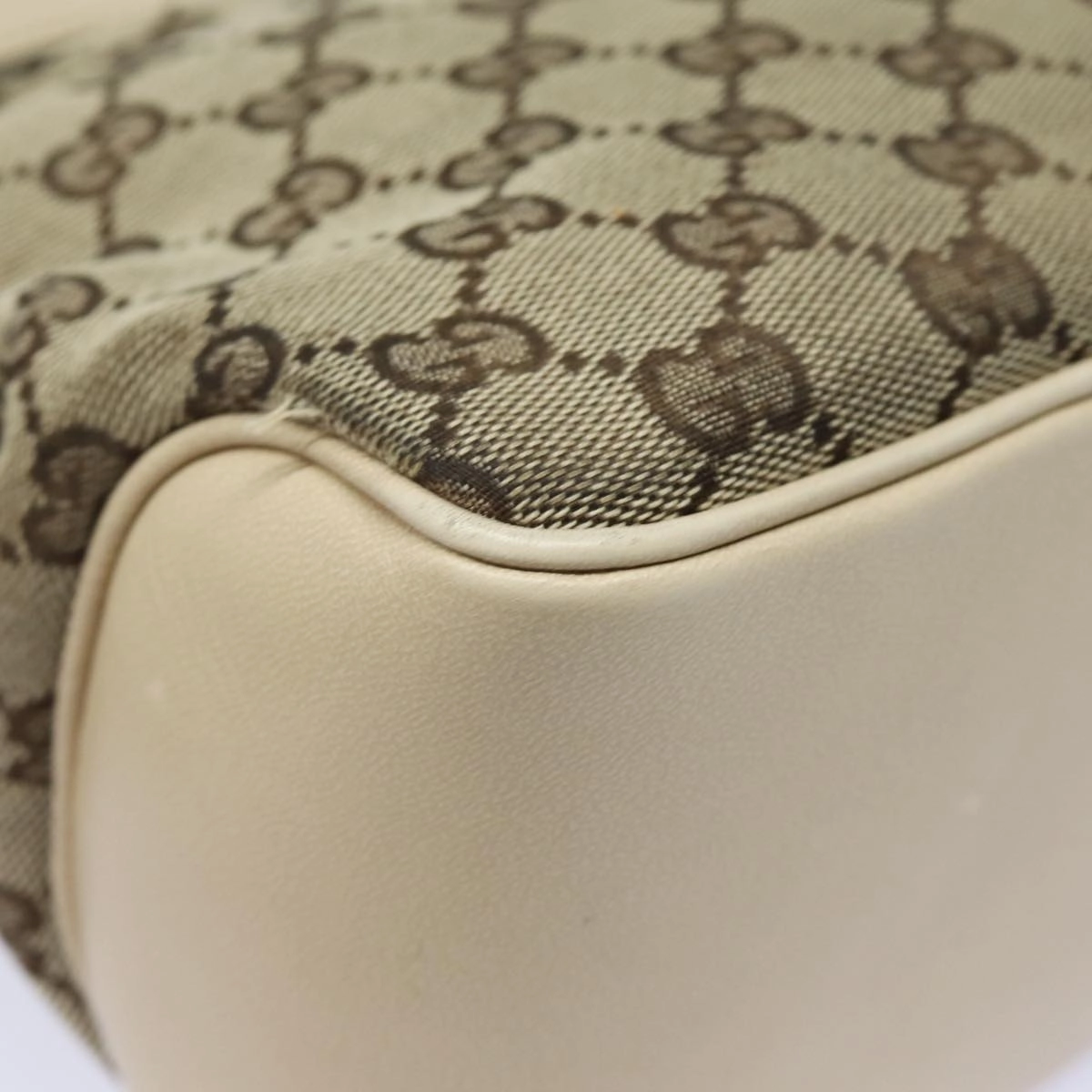 GUCCI GG Canvas Shoulder Bag Beige 109143  78342