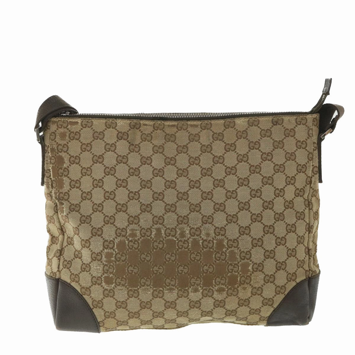 GUCCI GG Canvas Shoulder Bag Beige 110054  ac2320