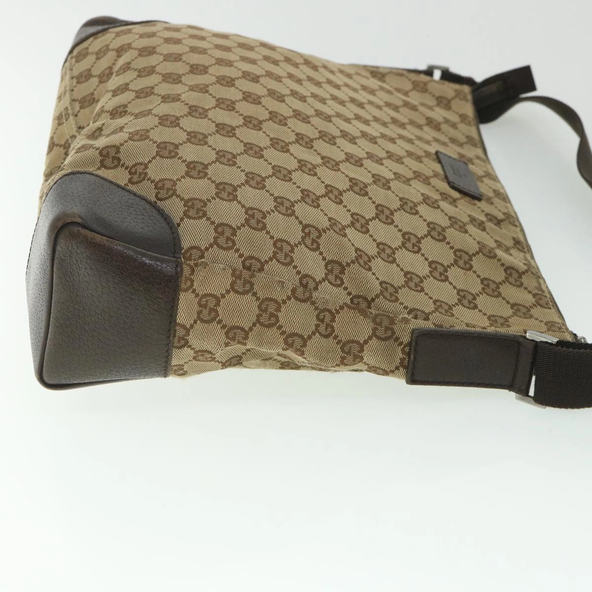 GUCCI GG Canvas Shoulder Bag Beige 110054  ac2320