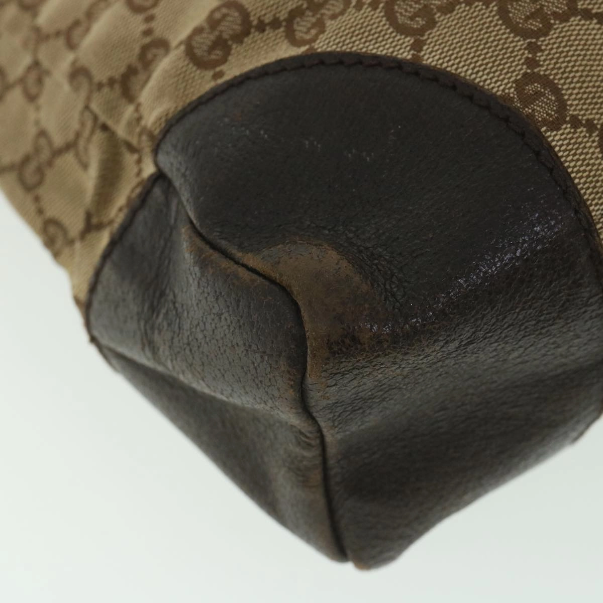 GUCCI GG Canvas Shoulder Bag Beige 110054  ac2320