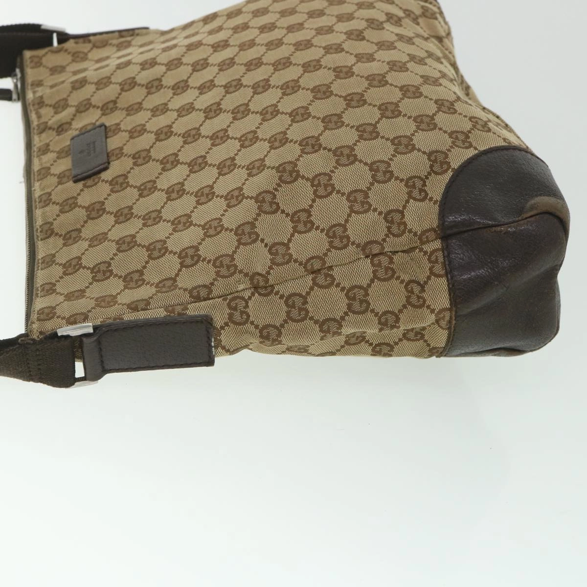 GUCCI GG Canvas Shoulder Bag Beige 110054  ac2320