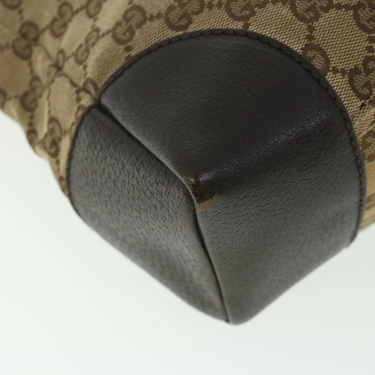 GUCCI GG Canvas Shoulder Bag Beige 110054  ac2320