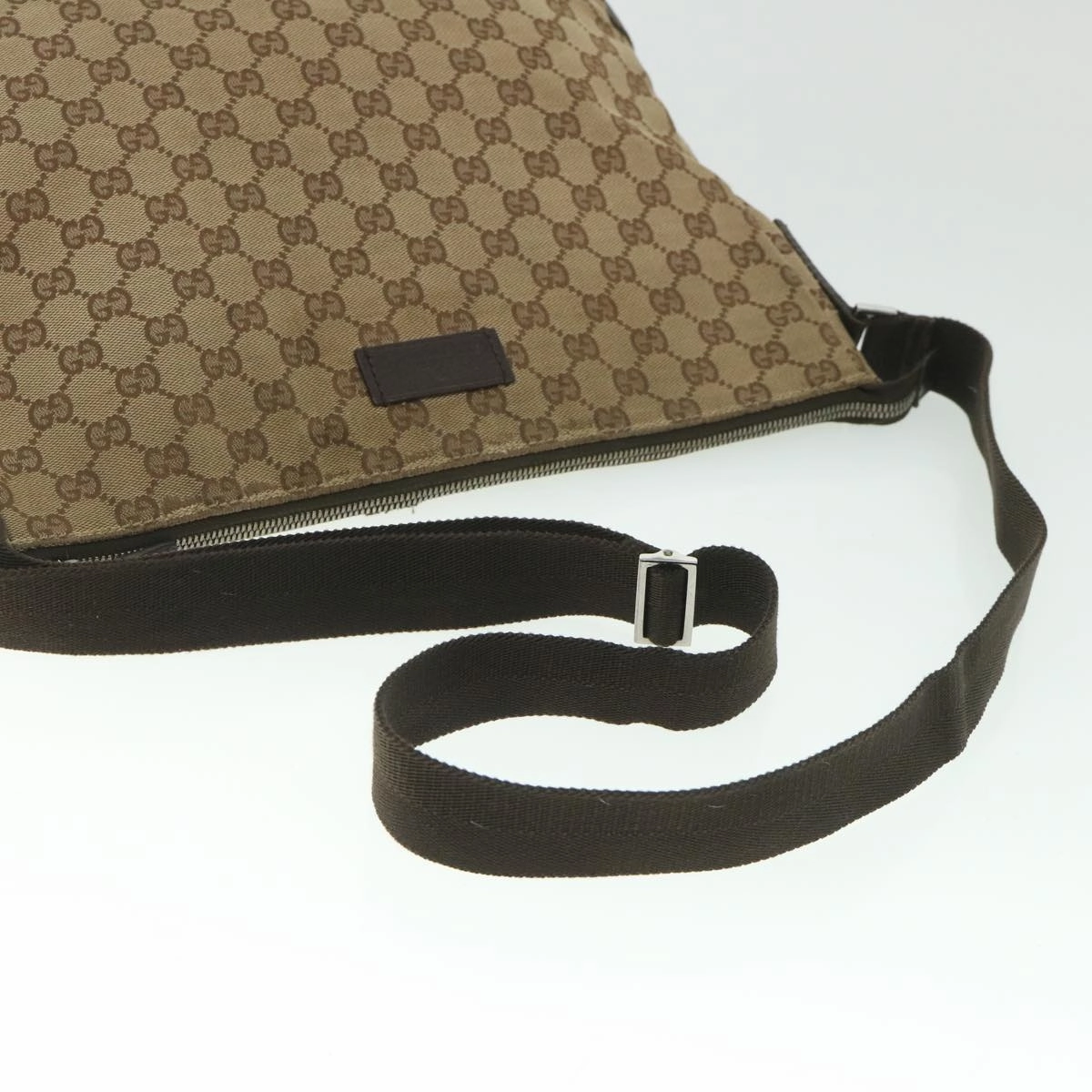 GUCCI GG Canvas Shoulder Bag Beige 110054  ac2320