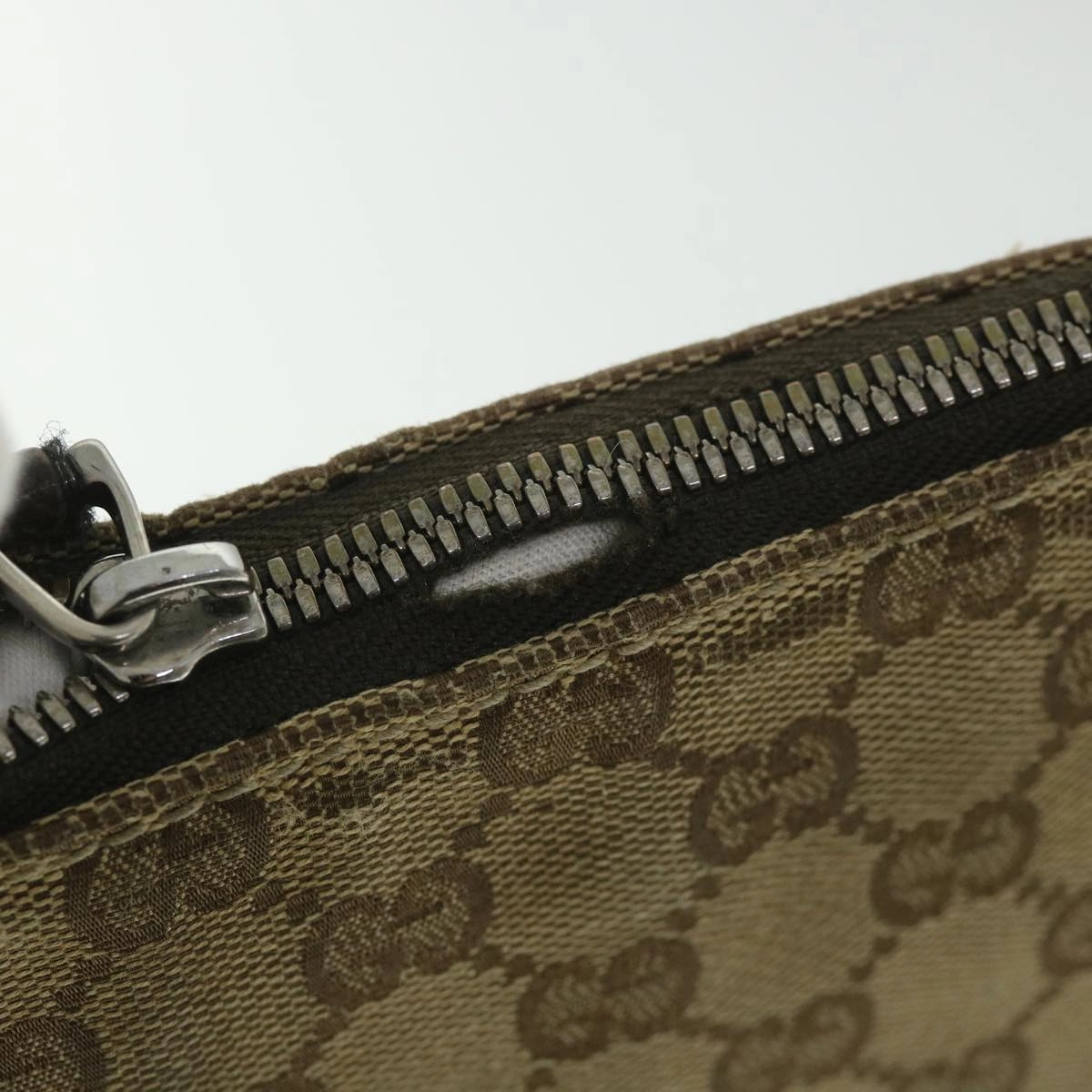GUCCI GG Canvas Shoulder Bag Beige 110054  ac2320