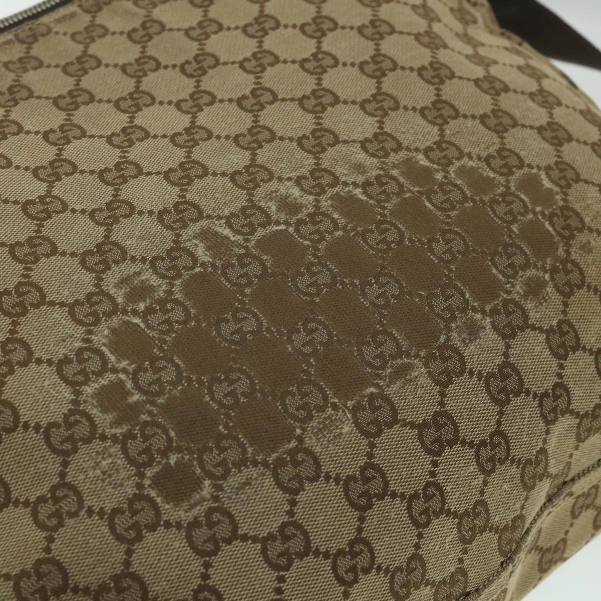 GUCCI GG Canvas Shoulder Bag Beige 110054  ac2320