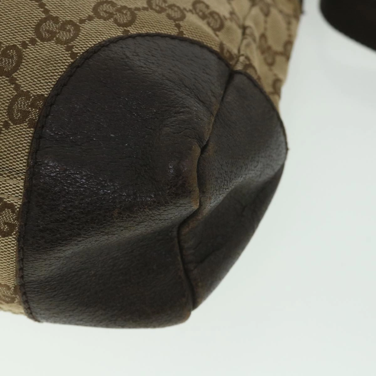 GUCCI GG Canvas Shoulder Bag Beige 110054  ac2320