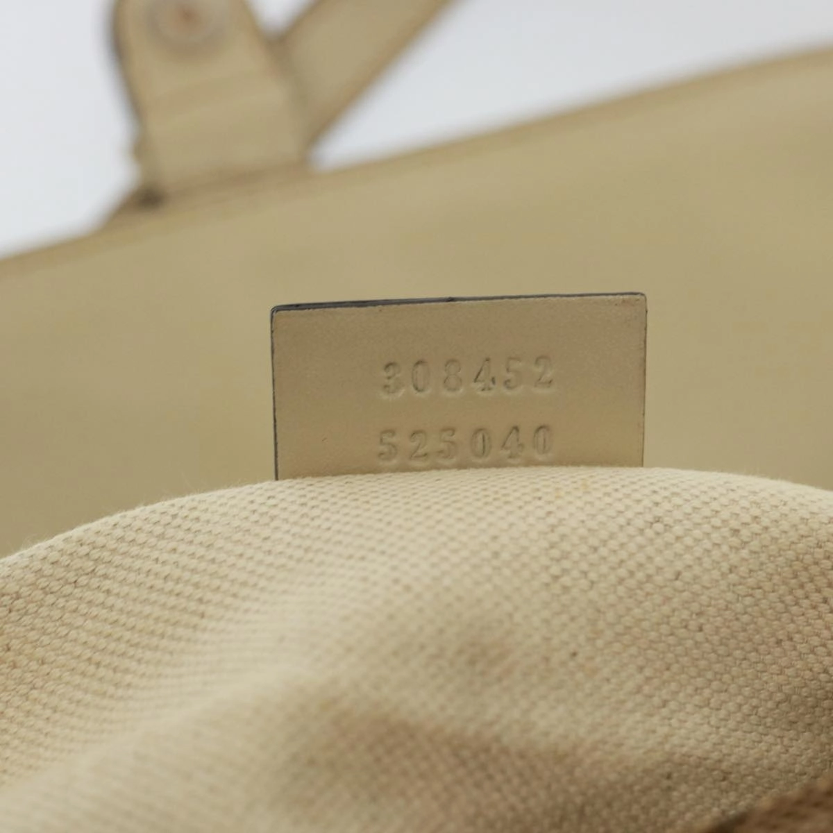 GUCCI GG Canvas Shoulder Bag Beige 308452  77733